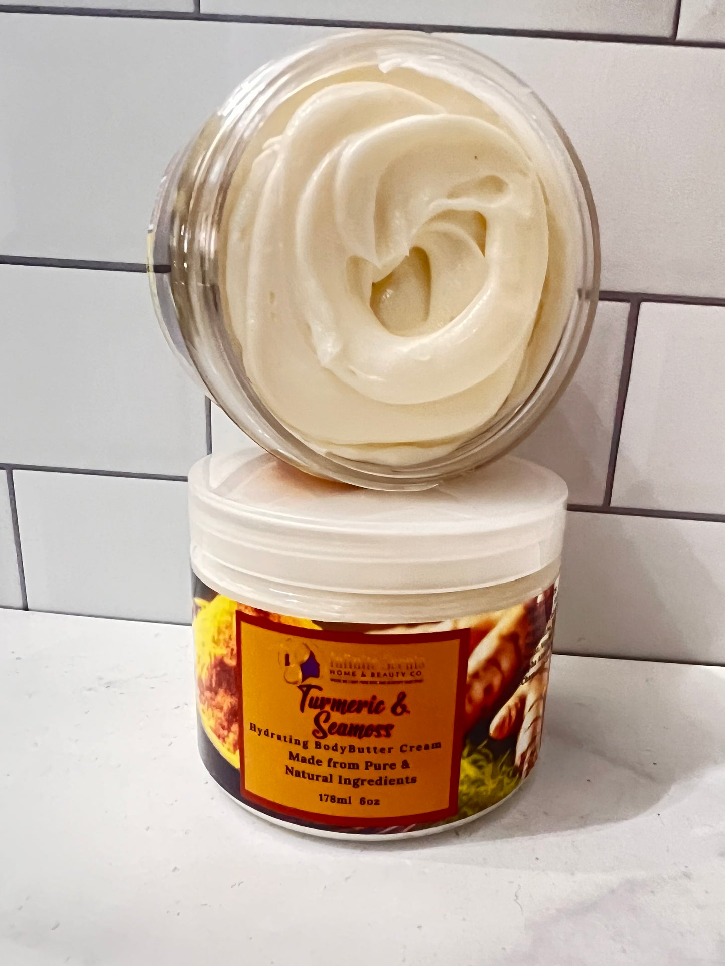 Radiate Glow-Turmeric & Sea Moss Body Butter Cream