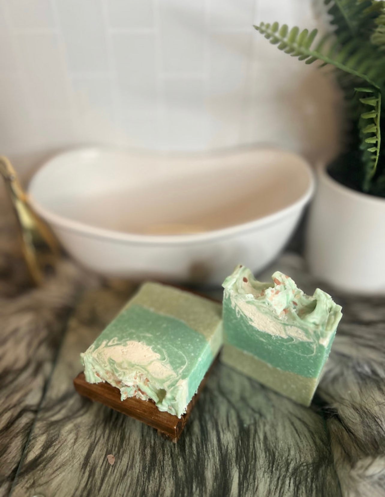 Eucalyptus & Spearmint Sea Salt Handcrafted Soap